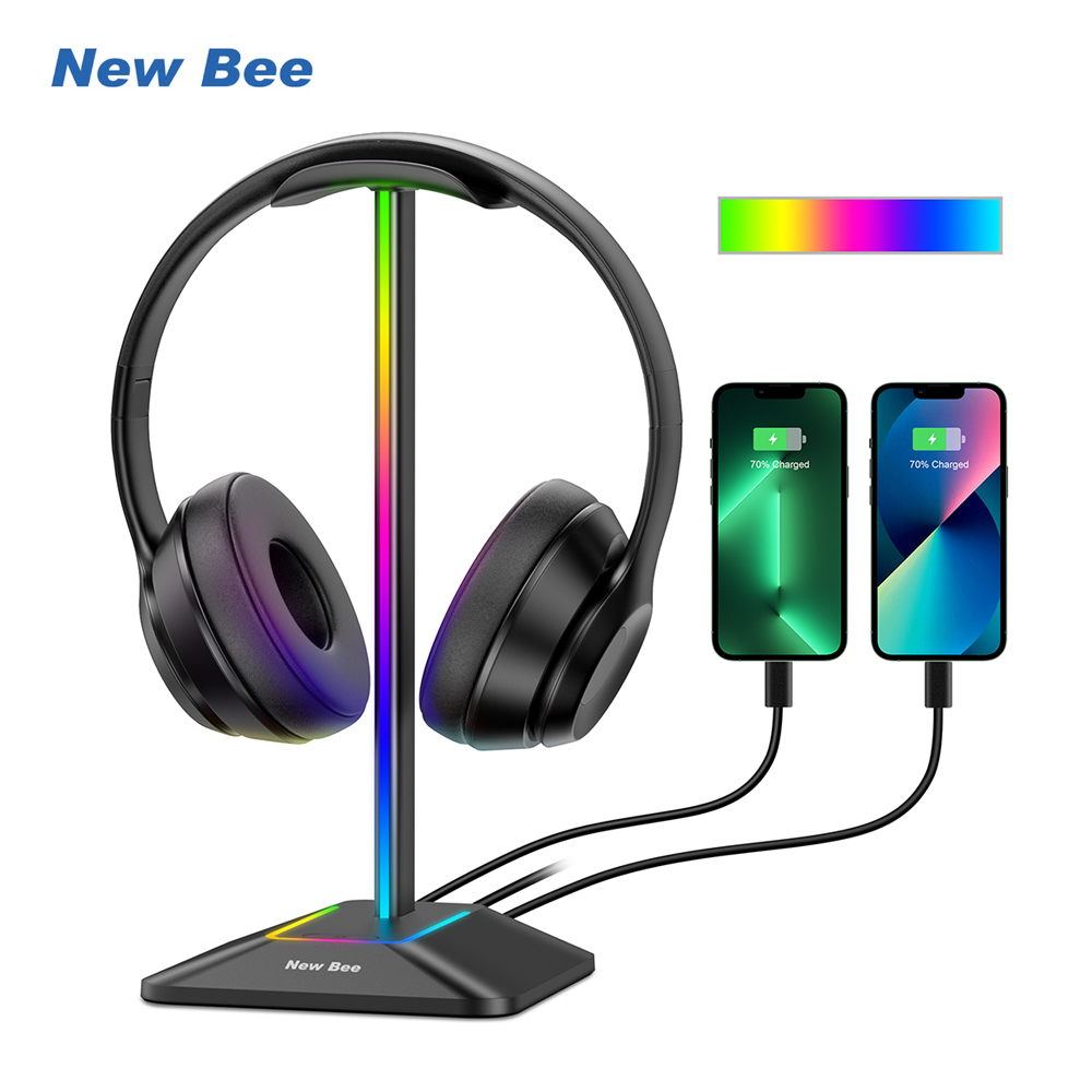 Gaming Headset Rgb - Neuer Bee Z8 RGB-Kopfhörerständer mit 2