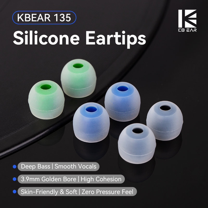 In Ear Monitor Iem - KBEAR 135 Silikon-Ohrstöpsel 3,9 mm Weite