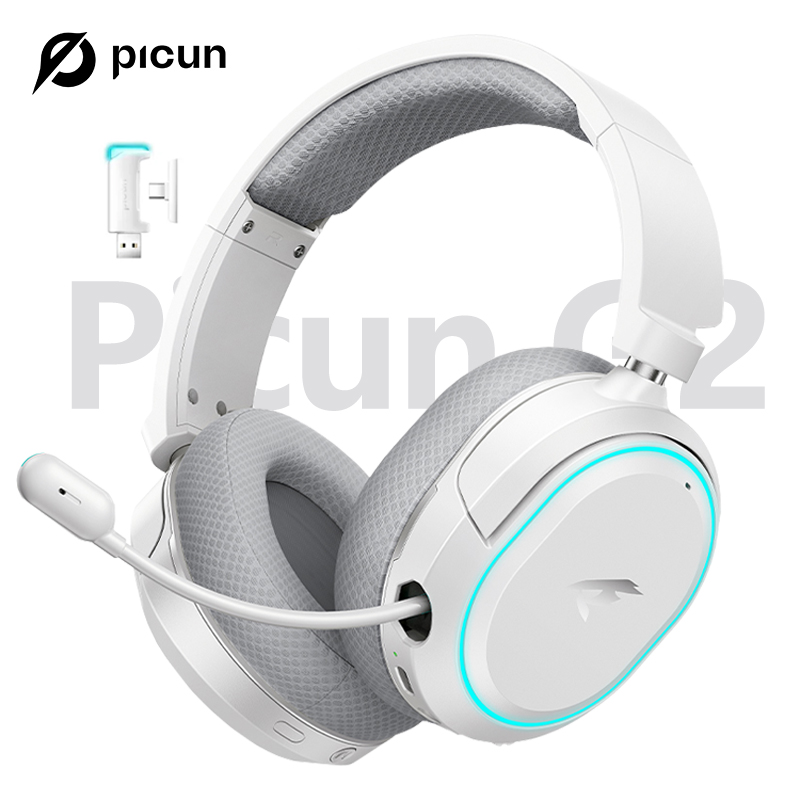 Gaming Headset Rgb - Picun G2 2,4 GHz Bluetooth Wireless
