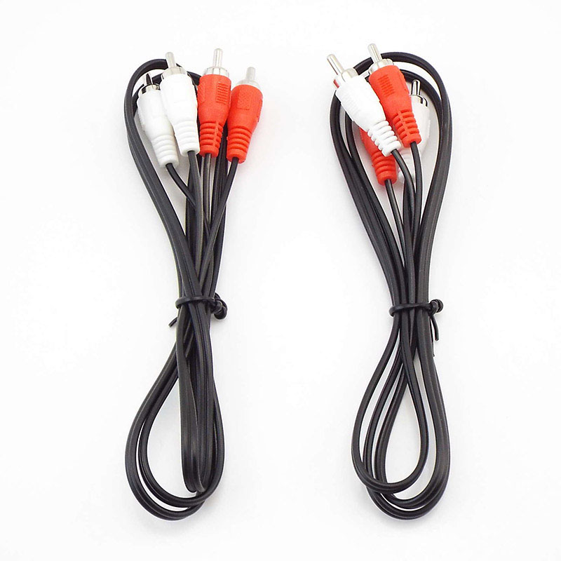 Audio Splitter Y - 1m-5m Dual 2RCA 2 RCA Stecker