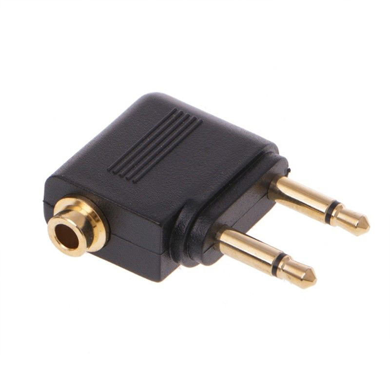 1pc Gold vernickelt Flugzeug 3 – Earphone Splitter Jack Bewertung und Preis