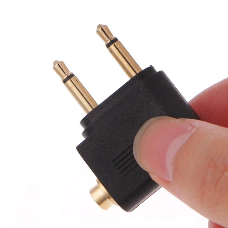 1pc Gold vernickelt Flugzeug 3 – Earphone Splitter Jack Bewertung und Preis