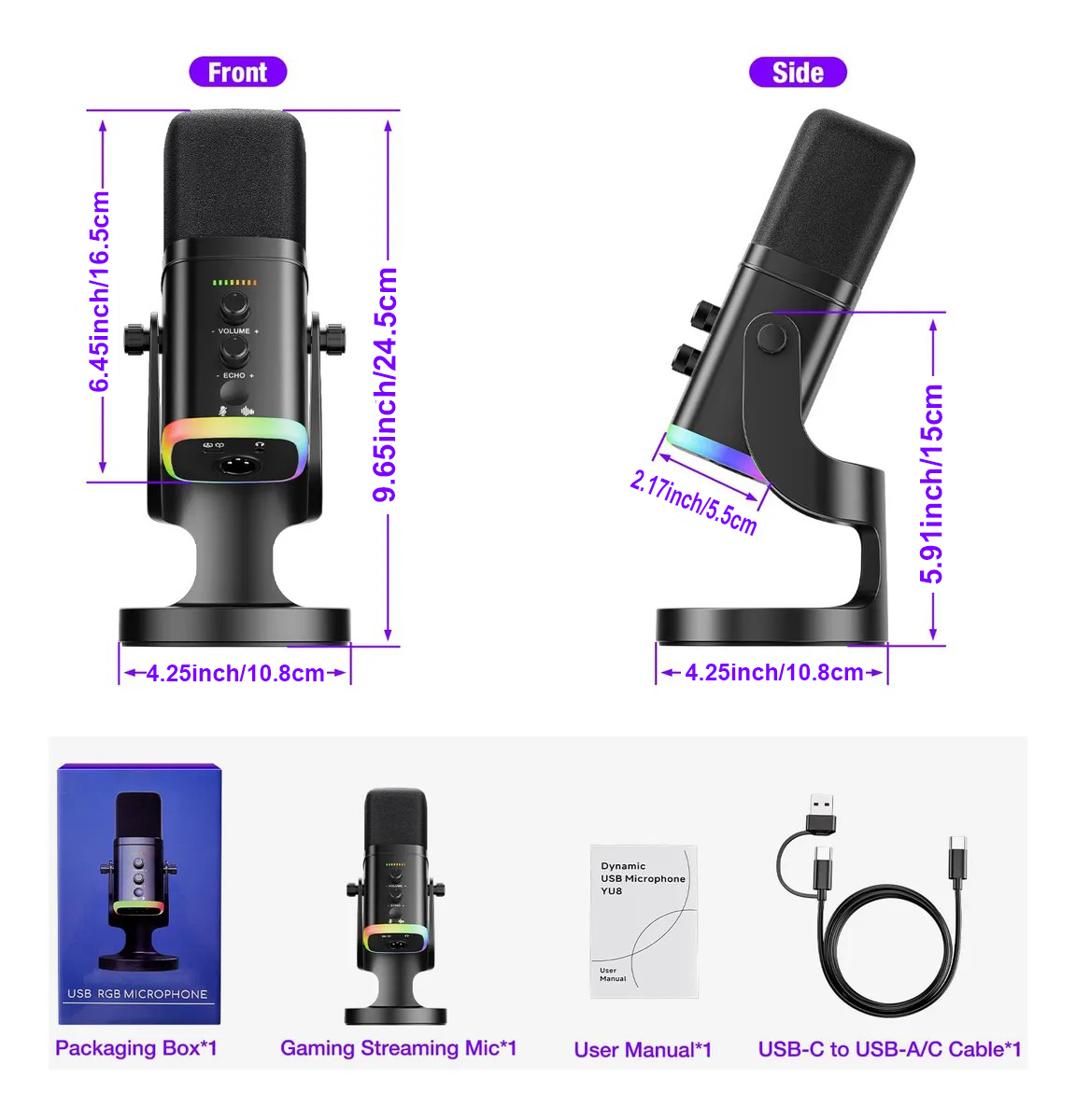 USB/XLR Dynamisches Mikrofon f – Gaming Headset Rgb Bewertung und Preis