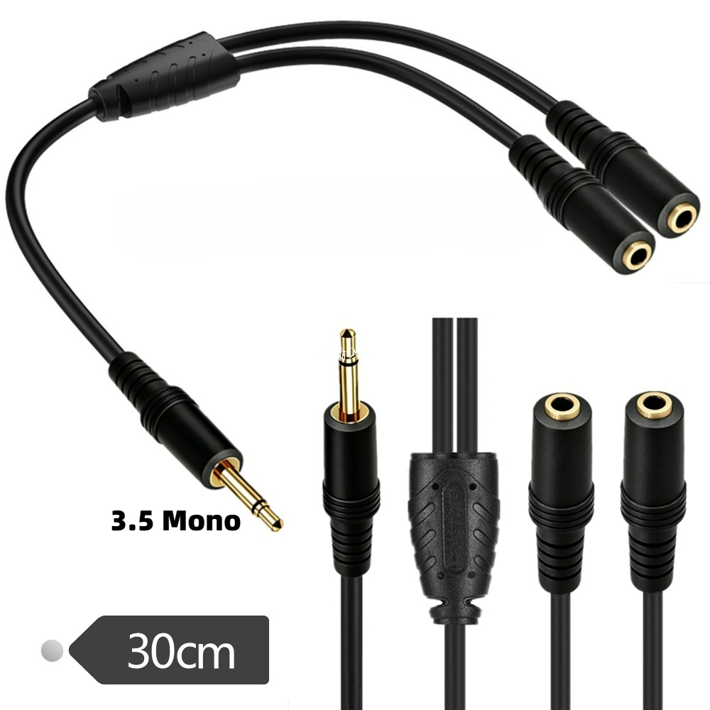 3,5-mm-TS-Mono-Stecker auf Dua – Earphone Splitter Jack Bewertung und Preis